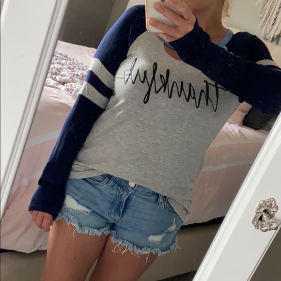 "Thankful" Long Sleeve Raglan Top - Picture 4 of 7